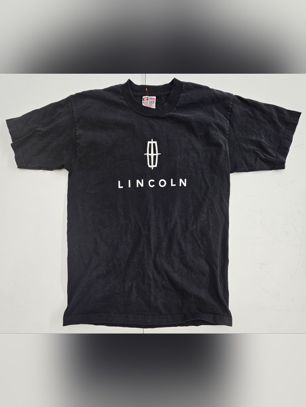 Y2K Lincoln Motor Company T Shirt Adult Large Black Bayside Heavyweight USA Made